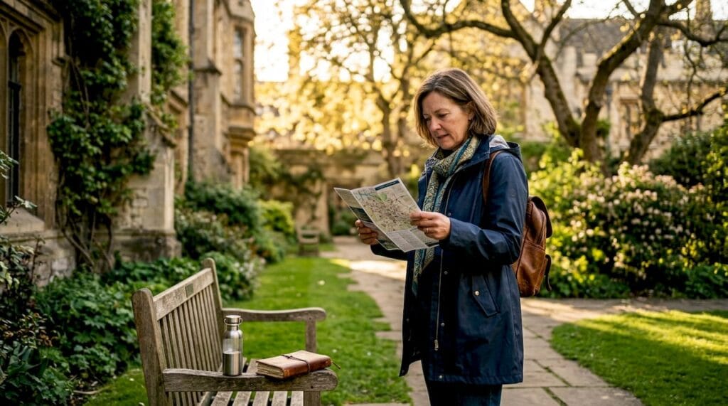 Tourist planning Oxford college walking tour