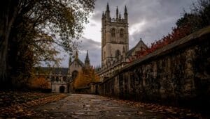 Christ Church Oxford college and cathedral exterior