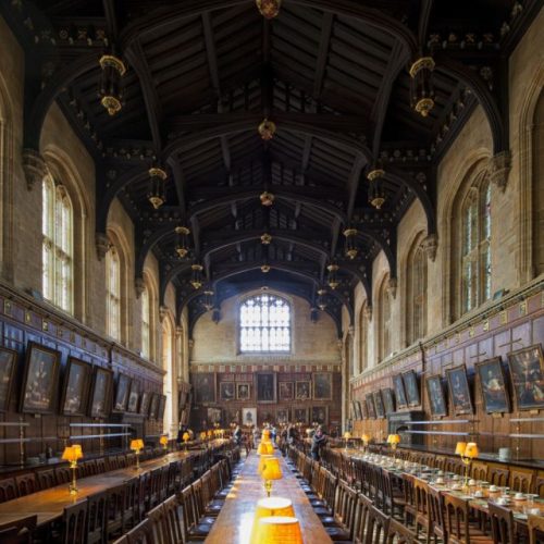 Grand hall harry potter at christ church oxford
